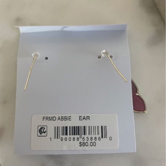 KENDRA SCOTT Abbie Gold Necklace in Burgundy Illusion NWT - Picture 5 of 5